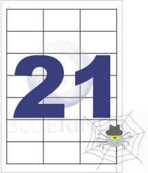 Bluering Etikett címke, 63, 5x38, 1mm, 100 lap, 21 címke/lap Bluering® - spidershop