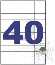 Bluering Etikett címke, 52, 5x29, 7mm, 100 lap, 40 címke/lap Bluering®