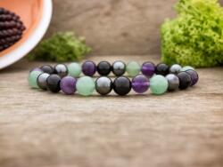 R. M. ékszer Vízöntő horoszkópos ásvány karkötő (12445-RM-17)