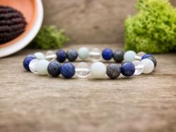 R. M. ékszer Halak horoszkópos ásvány karkötő (12447-RM-15)