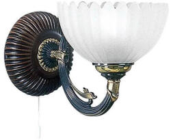 Reccagni Angelo Aplica de perete design italian din alama cu lemn 3610 (RA-A. 3610/1)