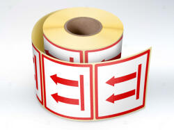 Label Print Etichete personalizate, Sageti, 100x100 mm, 1000 buc rola (06905631013301)