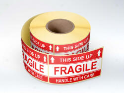 Label Print Etichete personalizate, FRAGILE Handle with care , 50x100 mm, 1000 buc rola (06905631012401)