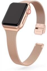 MYBANDZ milanez metal curea de ceas Apple Watch 38-40-41mm roz auriu (APW381572)