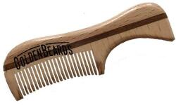Golden Beards Pieptene pentru barbă, din lemn ecologic, 9, 5 cm - Golden Beards Eco Moustache Comb