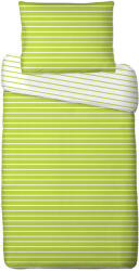 4-Home Lenjerie de pat din bumbac Dungi, verde, 140 x 200 cm, 70 x 90 cm Lenjerie de pat
