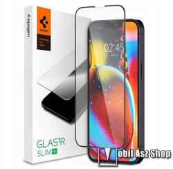 Spigen APPLE iPhone 13 Pro, SPIGEN SLIM HD üvegfólia, Full cover, 0.3mm, 9H, 2db, Fekete (AGL03392)