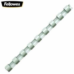 Fellowes spirál, műanyag, 12 mm, fehér, 56-80 lap, 100db (IFW53462)