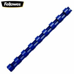 Fellowes spirál, műanyag, 8 mm, kék, 21-40 lap, 100db (IFW53455)