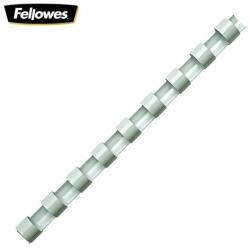 Fellowes spirál, műanyag, 6 mm, fehér, 10-20 lap, 100db (IFW53450)