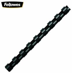 Fellowes spirál, műanyag, 8 mm, fekete, 21-40 lap, 100db (IFW53457)