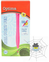 Optima Golyóstoll OPTIMA nyomógombos 521 PINK - spidershop