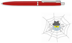 ICO Golyóstoll ICO Blanka K műanyag nyomógombos piros 0, 8 mm - spidershop