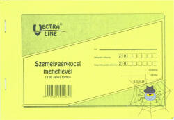 Vectra-line A5-s személygépkocsi menetlevél