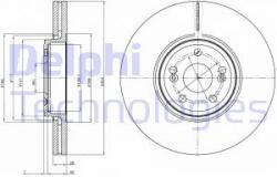 DELPHI Disc frana DELPHI BG9687 (BG9687) - automobilus
