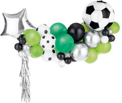 PartyDeco Ghirlandă cu baloane - Fotbal 150x126cm