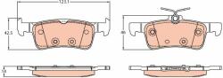 TRW set placute frana, frana disc TRW GDB2194 (GDB2194) - automobilus