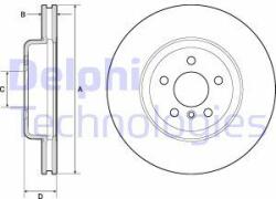 DELPHI Disc frana DELPHI BG9154C (BG9154C) - automobilus