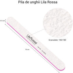 Lila Rossa Pila Unghii 100/180 Lila Rossa, Dreapta, Alba