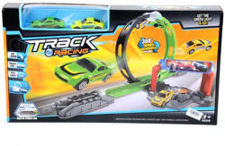 Magic Toys Track Racing: 360fokos-os szuper hurok versenypálya 2db kisautóval 1/64 (MKK332088)