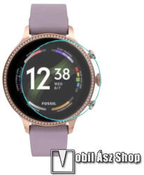 TPU okosóra képernyővédő fólia - CLEAR - 1db, törlőkendővel - A TELJES ELŐLAPOT VÉDI! - Fossil Gen 6
