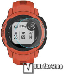 TPU okosóra képernyővédő fólia - CLEAR - 1db, törlőkendővel - A TELJES ELŐLAPOT VÉDI! - GARMIN Instinct 2S
