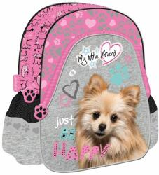 Majewski My Little Friend kisméretű kutyás hátizsák - Pink dog