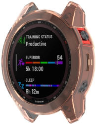 Husa de protectie TPU Garmin Fenix 7 portocaliu