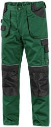CXS Pantaloni de lucru ORION TEODOR - Verde / neagră | 62 (1020-003-510-62)