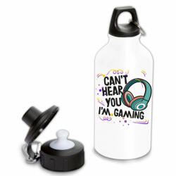 Can't hear you, I'm gaming (2 féle) - Fémkulacs (hearfem03)