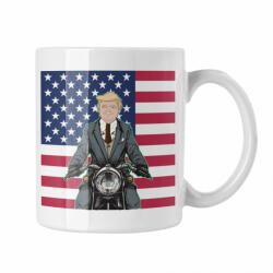  Motoros Donald Trump - Fehér Bögre (477760)