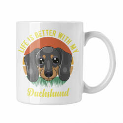  Life is better with my Dachsund - Fehér Bögre (245150)