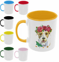 Fox Terrier vízfestmény - Színes Bögre (582073)
