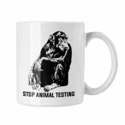  Stop animal testing - Fehér Bögre (364268)