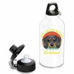 Life is better with my Dachsund - Fémkulacs (238874)