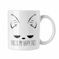This is my happy face - Fehér Bögre (342171)