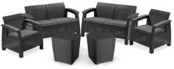 Keter Corfu Rest Luzon asztallal grafit 241664K_2_241725