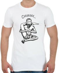 printfashion Ommm. . . - Jógázó férfi - Férfi póló - Fehér (6873519)