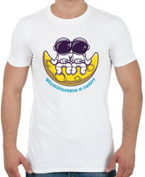printfashion Hülyeségekben is együtt - Férfi póló - Fehér (6672129)