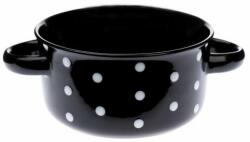4home Castron ceramic cu buline 560 ml, negru