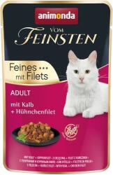 Animonda Vom Feinsten Feines mit Filets hrană pentru pisici cu fileuri de vițel și piept de pui în pliculețe (18 x 85 g) 1, 53 kg