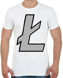 printfashion Litecoin - Férfi póló - Fehér (6932337)