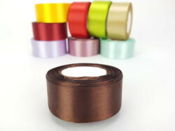  Szatén szalag csoki 4cm*22m