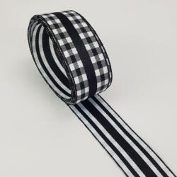  Kétoldalas textil szalag 2, 5cm*2m fekete