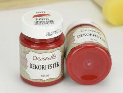  Decorolla matt dekorfesték 60ml piros