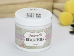  Decorolla matt dekorfesték 200ml hófehér - kosarbolt