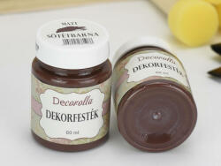  Decorolla matt dekorfesték 60ml sötétbarna - kosarbolt