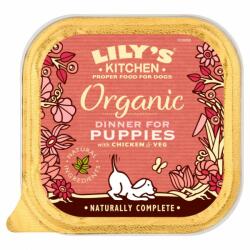 Lily's Kitchen Hrana umeda pentru caini Lily's Kitchen Organic Dinner For Puppies 150g (Alege Pachetul: : 1 bucata)