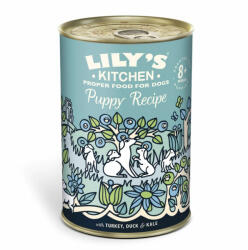 Lily's Kitchen Lilys Kitchen for Dogs Puppy Recipe with Turkey, Duck and Kale 400g (Alege Pachetul: : 1 bucata)
