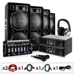Electronic-Star Bass First Pro, DJ PA set, 2 x amplificator, 4 x difuzor, mixer, 4 x 500 W (Bass-First-Pro) (Bass-First-Pro)